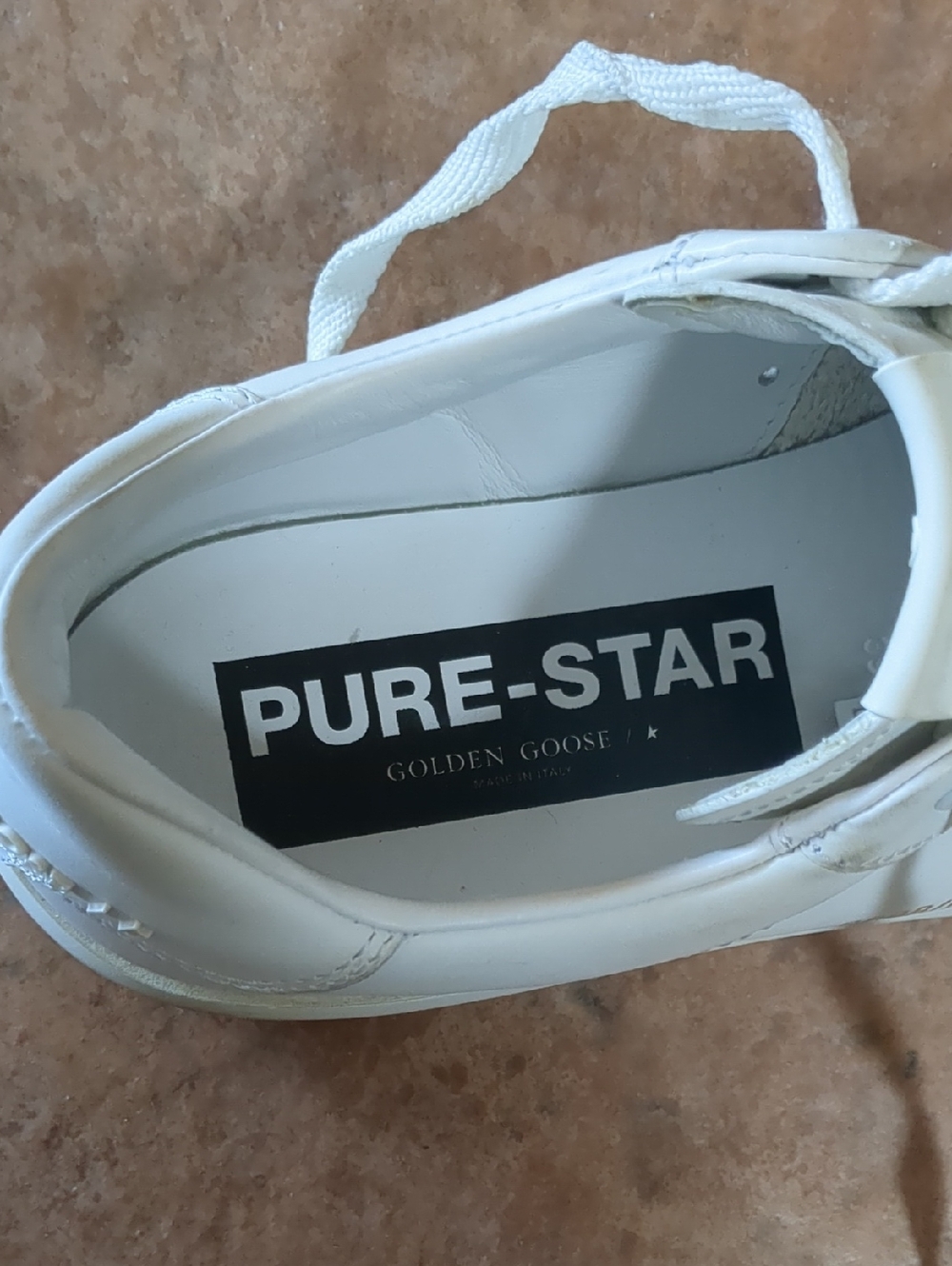 Golden Goose Pure-Star White Sneakers - Picture 7 of 8